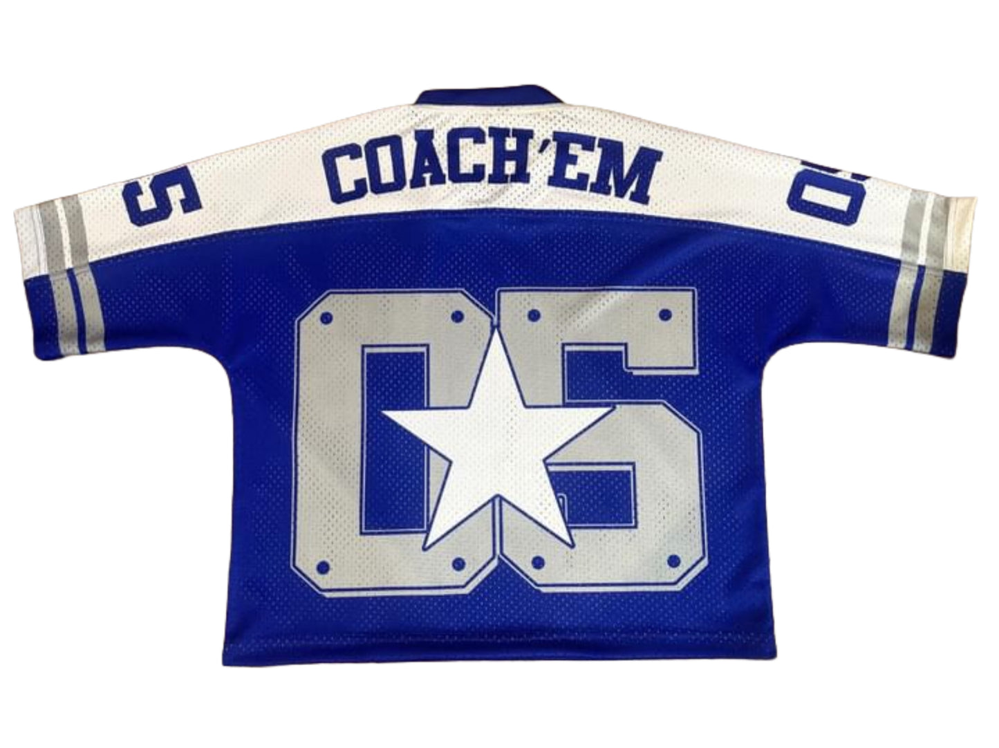 Coach'Em Mesh Cropped Football Jersey *PREORDERS ONLY*